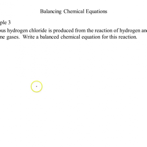 ex 3 - writing balanced chem equations