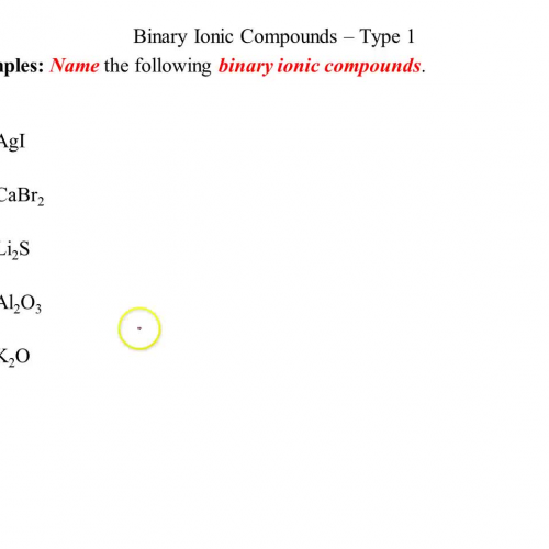 examples - naming binary ionic - type 1