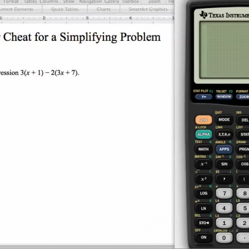 Simplifying in the Calculator