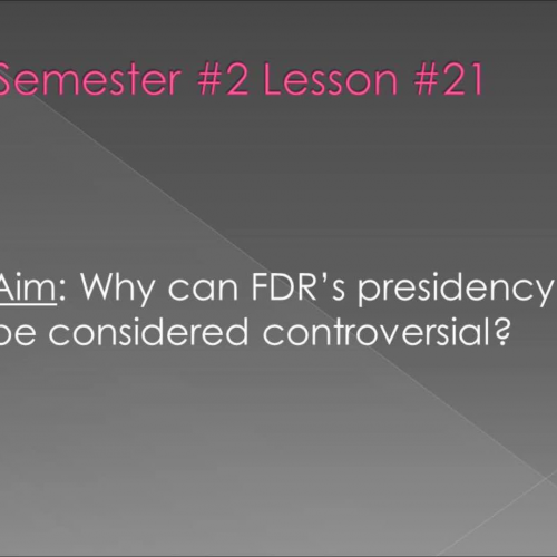 Semester #2 Lesson #21