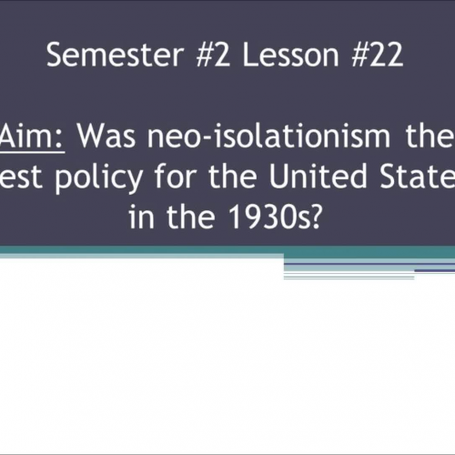 Semester #2 Lesson #22