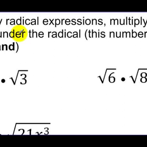 10-2 Example 3 Multiplying Radicals