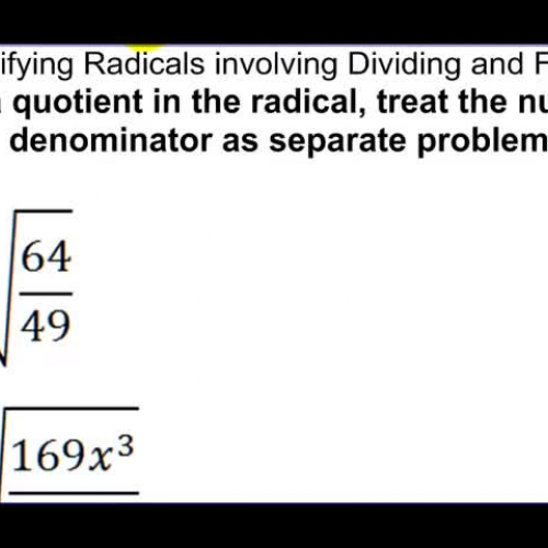 10-2 Example 4 Dividing Radicals