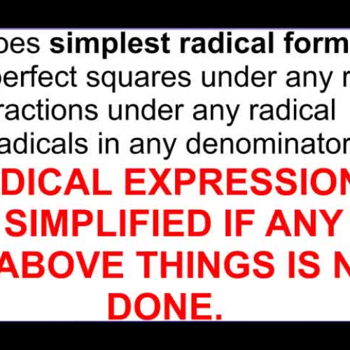 10-2 Example 5 Rationalizing the Denominator