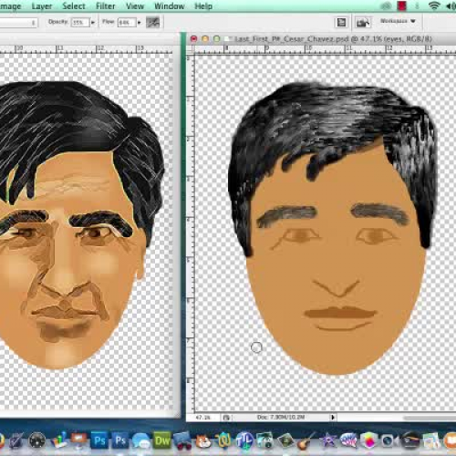 Cesar Chavez Photoshop Portrait Pt. 4