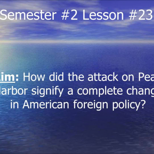 Semester #2 Lesson #23