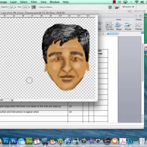 Cesar Chavez Photoshop Portrait Part 5