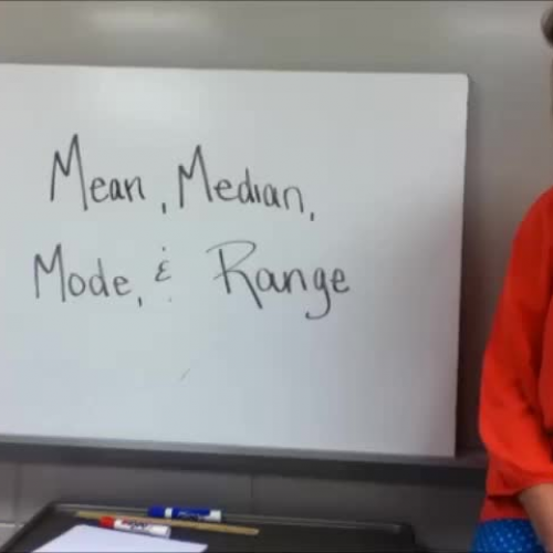 7-1 Mean Median Mode &amp; Range