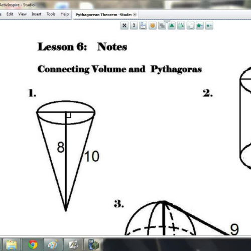 Lesson 6 - Connecting Volume and Pythagoras