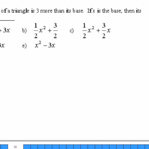 Area of a triangle HSPE, SAT