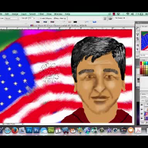 Cesar Chavez Photoshop Portrait Pt. 7