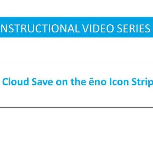 cloud save eno icon video project
