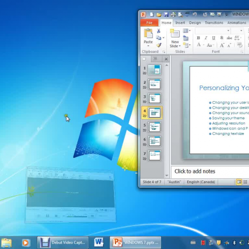 Changing User  Icon and Desktop