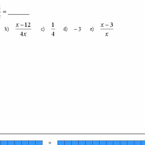 Subtracting fractions