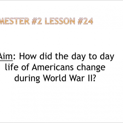 Semester #2 Lesson #24