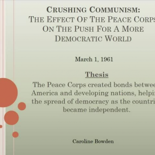 Crushing Communism: The Effect of the Peace C