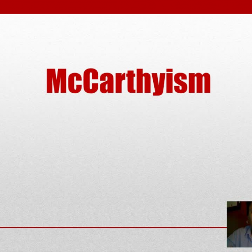McCarthysim- teaching assignment