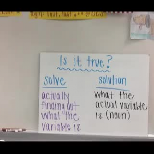 Solutions to Equations