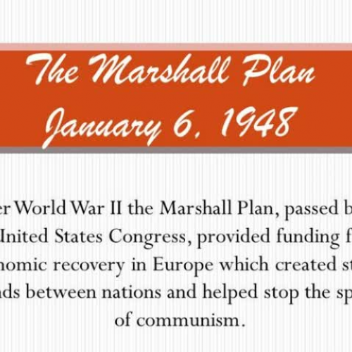 01-06-48 The Marshall Plan