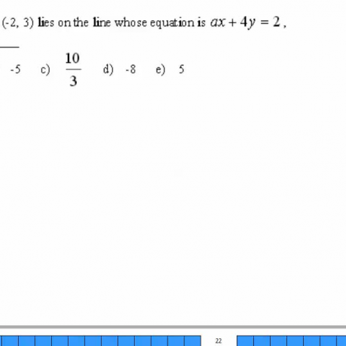 Solutions to linear equations HSPE 2