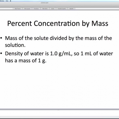 percent by mass
