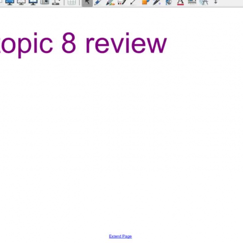 topic 8 review