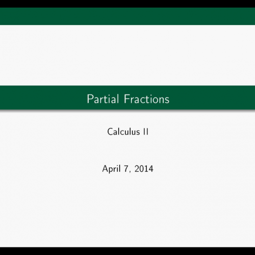 Partial Fractions