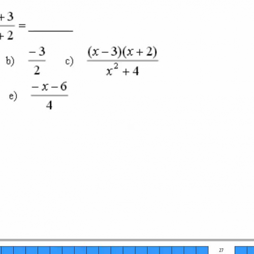 Simplifying rational expressions  HSPE