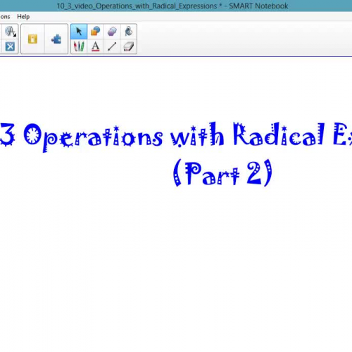 Operations with Radical Expressions Part 2