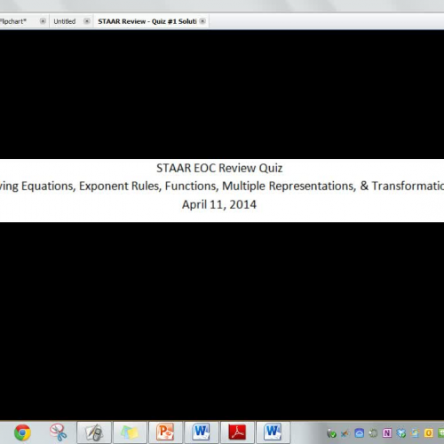 STAAR EOC Review Solutions video