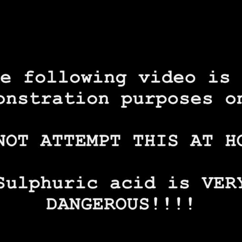 Dangerous Sulphuric Reactions