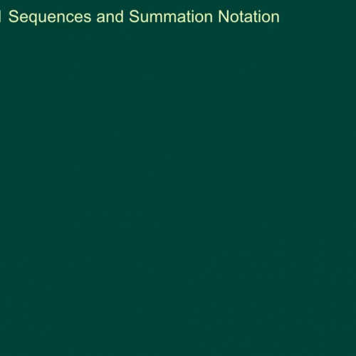 14-1 Sequences and Summation Notation