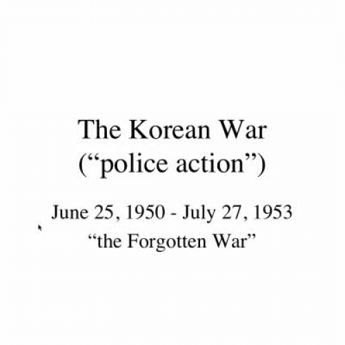 Korean War screencast