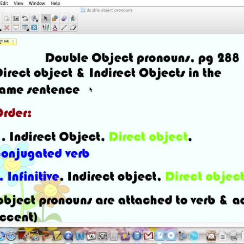 double object pronouns