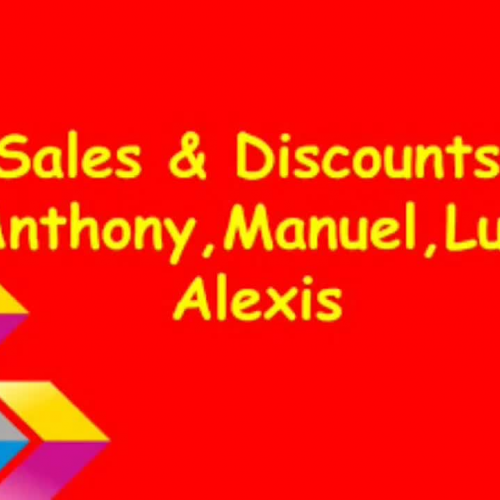 Sales &amp; Discounts