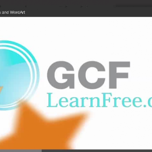 MOAC - Lesson 8 - Shapes and WordArt from GCF