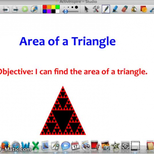 Area of A Triangle Video