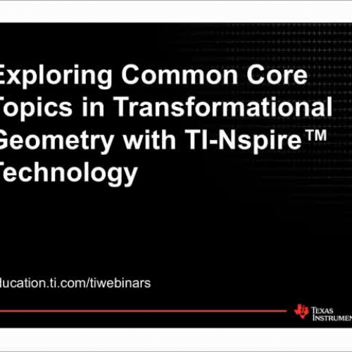 Exploring Common Core Topics in Transformatio