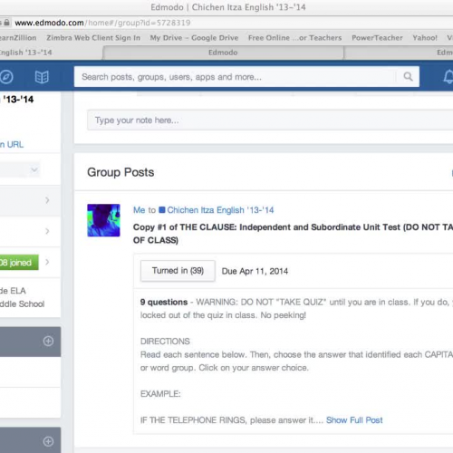 Edmodo Quizzes for Formative Assessment