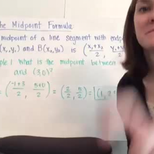 The Midpoint Formula