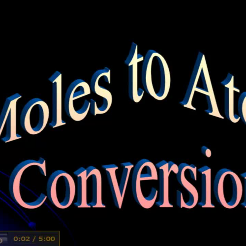 Moles to Atoms Conversions
