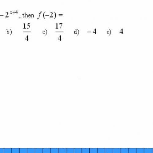 Evaluating exponential functions HSPE