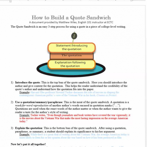 Citing Sources, MLA style