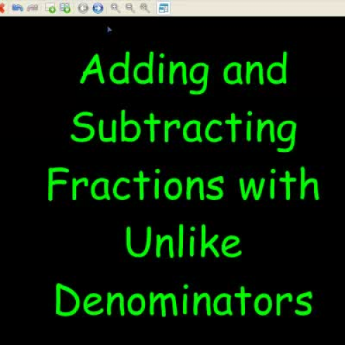 Adding and Subtracting Fractions with Unlike 