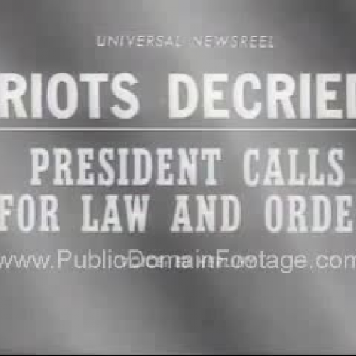 Detroit Civil Rights Riots July 1967 Newsreel