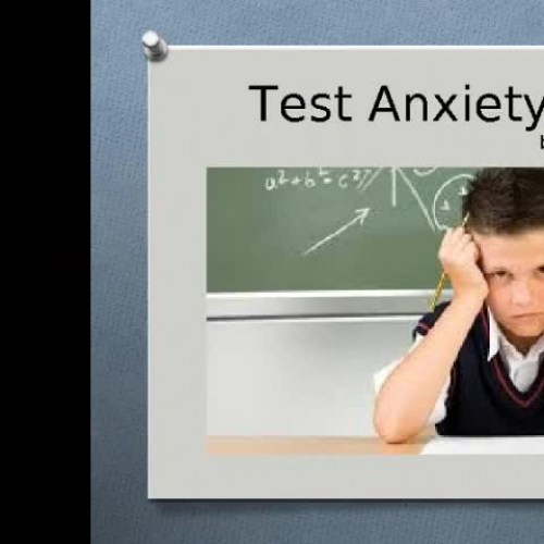 Test Anxiety for 5th Grade Class