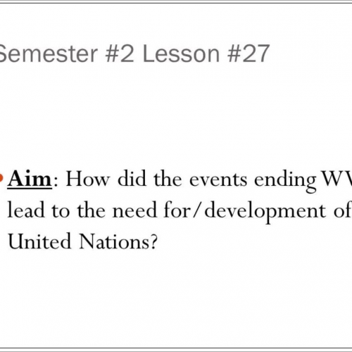 Semester #2 Lesson #27