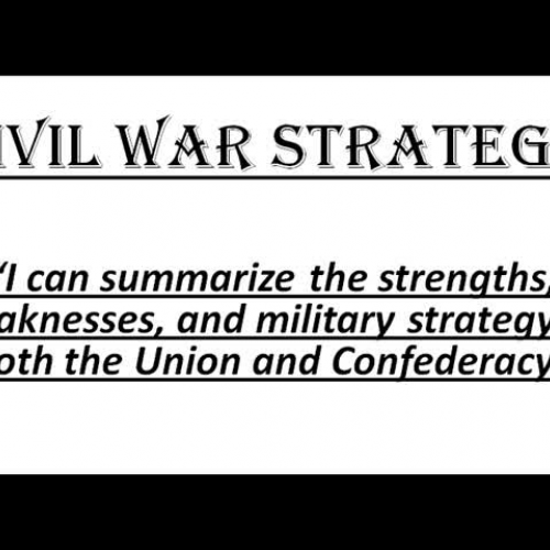 Civil War Strategies