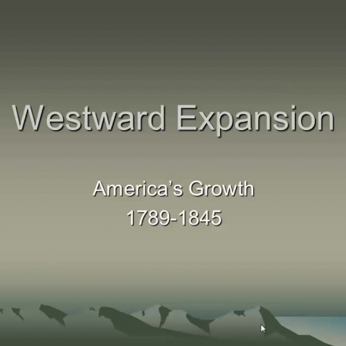 Westward Expansion and N  S