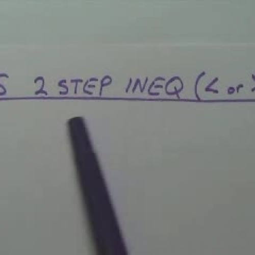Solve 2 Step Inequalities